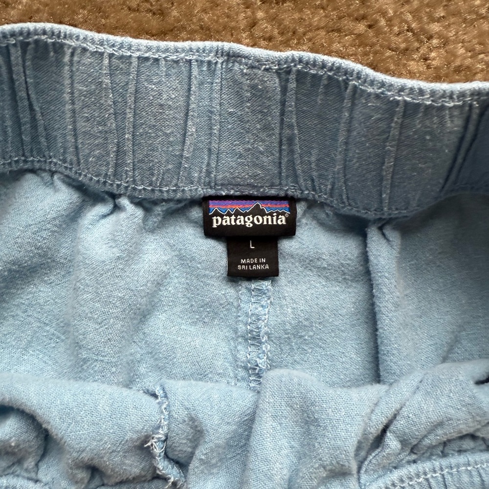 Patagonia L blue hemp outdoor hiking lightweight breathable wmns Shorts - Picture 2 of 5